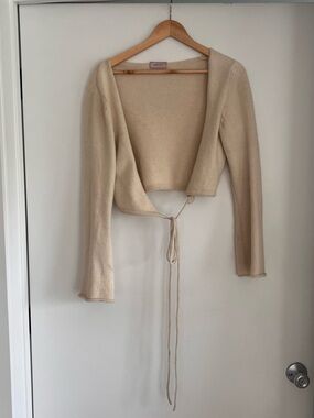 Excess Only cashmere tie-front cardigan